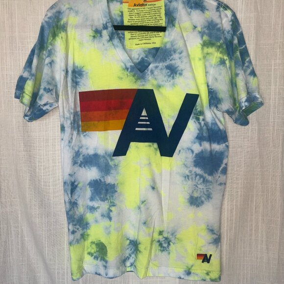 Aviator Nation Tie Dye Logo Tee - Picture 1 of 3